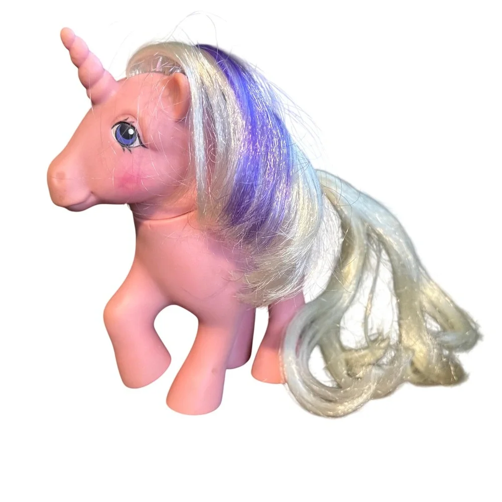 Vintage 1983 Hasbro My Little Pony G1 Twilight Unicorn Pink Star Cutie Mark Toy